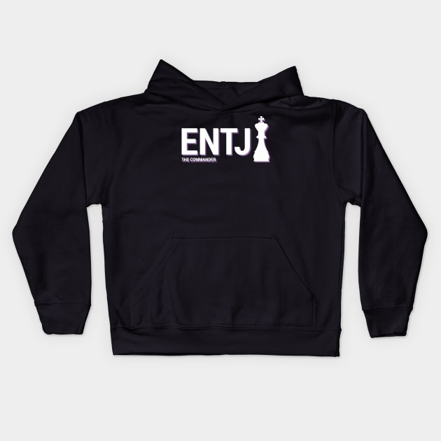 ENTJ The Commander MBTI types 3D Myers Briggs personality gift with icon Kids Hoodie by FOGSJ